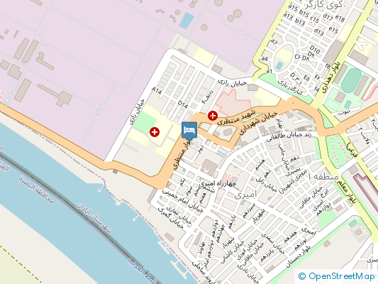 هتل کیوان آبادان روی نقشه