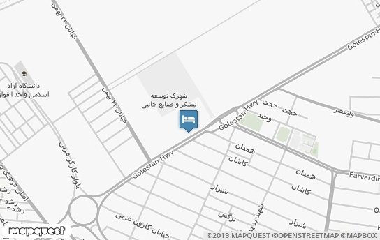 هتل نیشکر اهواز روی نقشه