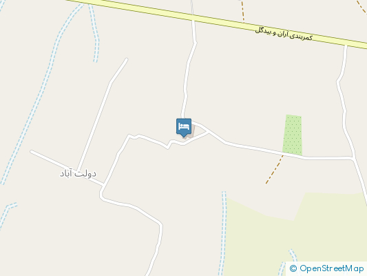 اقامتگاه بومگردی خانه باغ شاکر آران و بیدگل روی نقشه