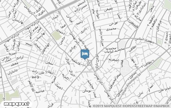 هتل آپارتمان نادری اردبیل روی نقشه