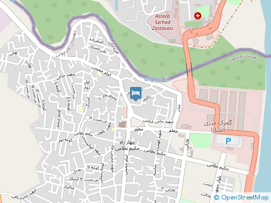 هتل آسمان آستارا روی نقشه