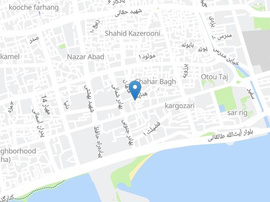 هتل کوثر بندر عباس روی نقشه