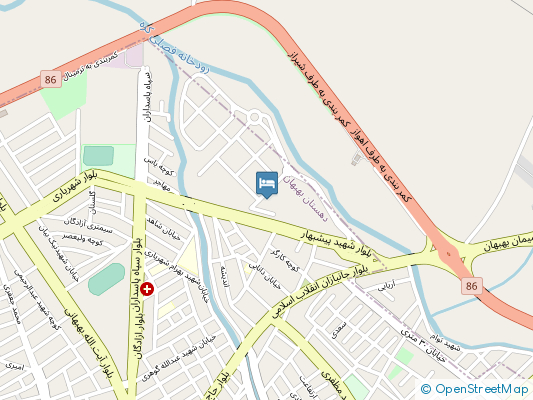 هتل مارون بهبهان روی نقشه