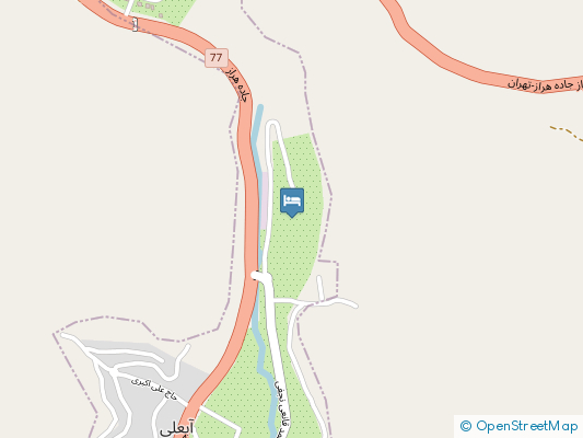 هتل آبعلی دماوند روی نقشه