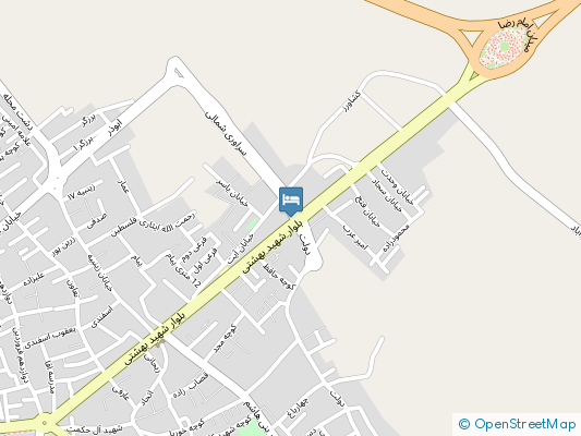 هتل دانش دامغان روی نقشه