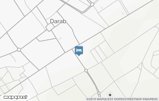 مهمانسرا جهانگردی داراب روی نقشه