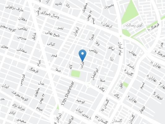 هتل ماندگار دزفول روی نقشه