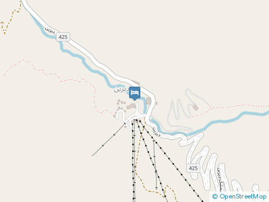 هتل جهانگردی2 دیزین روی نقشه