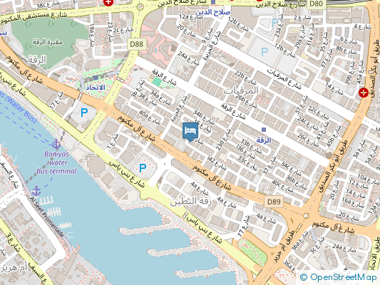 هتل بست وسترن پریمیر ام فور دبی روی نقشه