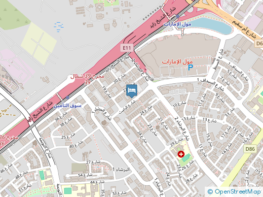 هتل میلینیوم البرشا (Millennium Al Barsha) دبی روی نقشه