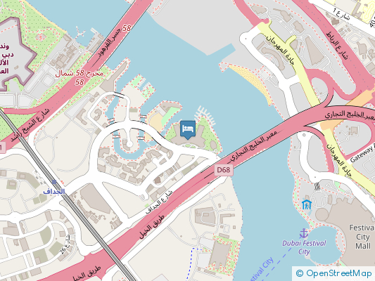 هتل پالازو ورساچه دبی روی نقشه