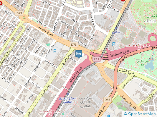 هتل شرایتون گرند (Sheraton Grand) دبی روی نقشه