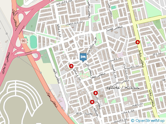 هتل آنکاوا رویال اربیل روی نقشه