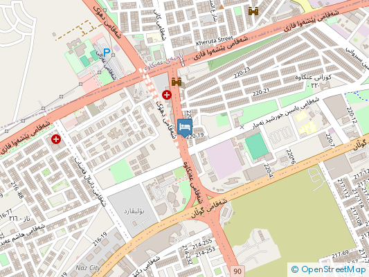 هتل جیگر پالاس (Jiger Palace) اربیل روی نقشه