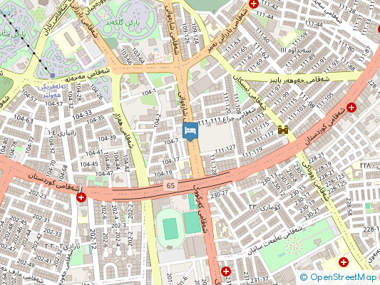 هتل کوارتز اربیل روی نقشه