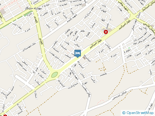 هتل امیرکبیر اصفهان روی نقشه