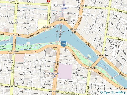 هتل پارک اصفهان روی نقشه