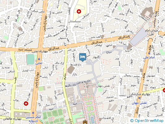 هتل سنتی اصفهان222 اصفهان روی نقشه