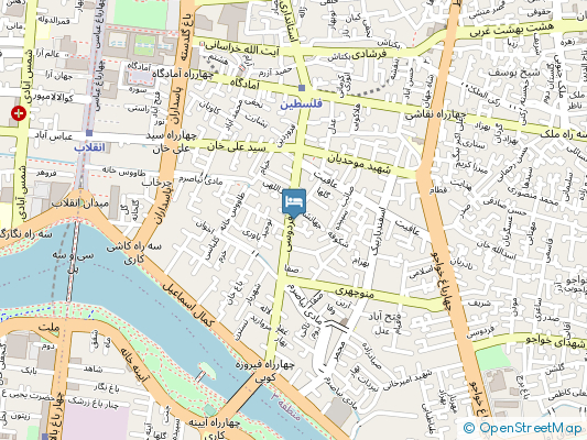 هتل زهره222 اصفهان روی نقشه