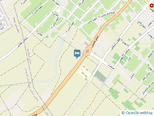 هتل کوروش فردوس روی نقشه