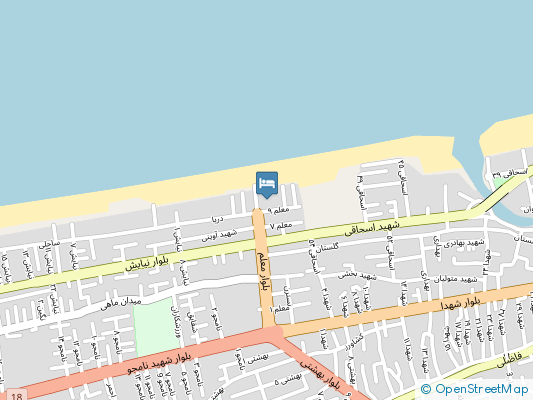 سوئیت آپارتمان افق فریدونکنار روی نقشه