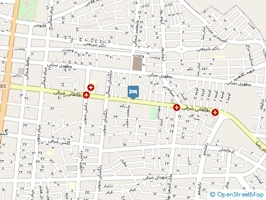 هتل فرهنگیان گنبدکاووس روی نقشه