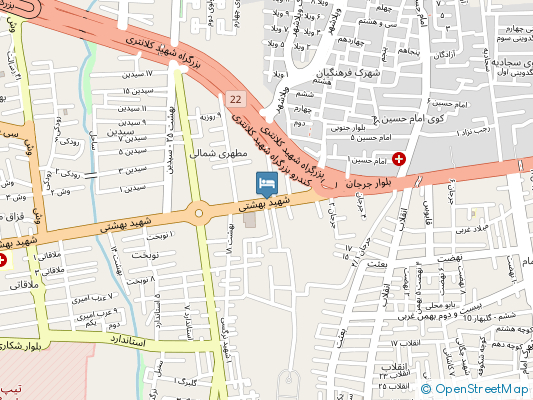  آرام گرگان روی نقشه