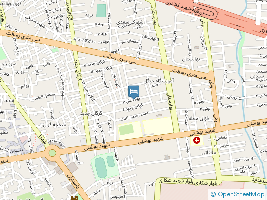  رز گرگان روی نقشه