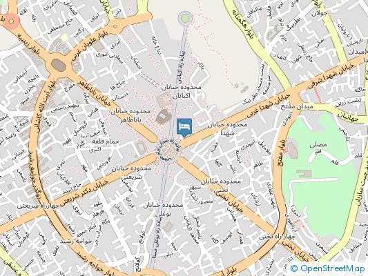 هتل یاس همدان روی نقشه