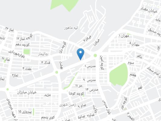 خانه مسافر خانه مسافرحسنی (رواق) ایلام روی نقشه