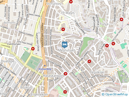 هتل کانسپت نیشانتاشی استانبول روی نقشه