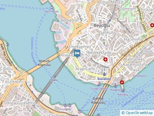 هتل سی اس کی هالیک پورت استانبول روی نقشه