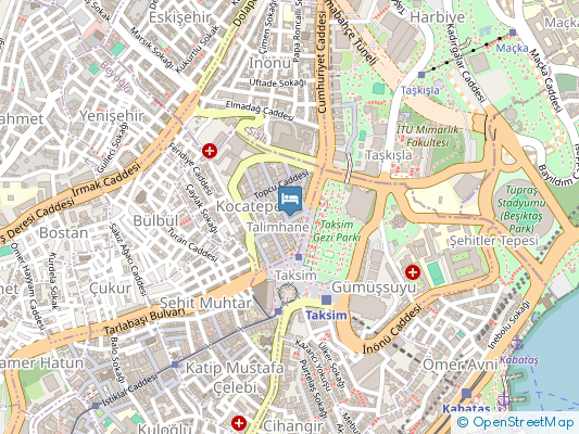 هتل ریوا استانبول روی نقشه