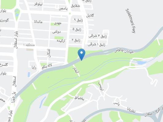 هتل رز پالاس کرج روی نقشه