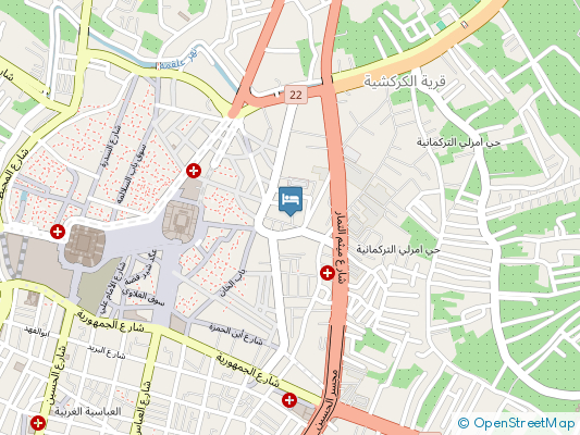 هتل برج النقاش (Burj AlNaqash) کربلا روی نقشه