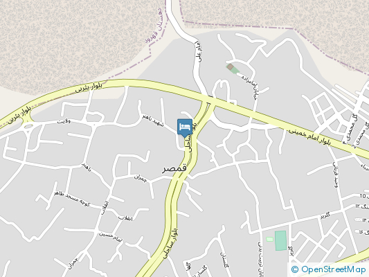 هتل گلستان قمصر کاشان روی نقشه