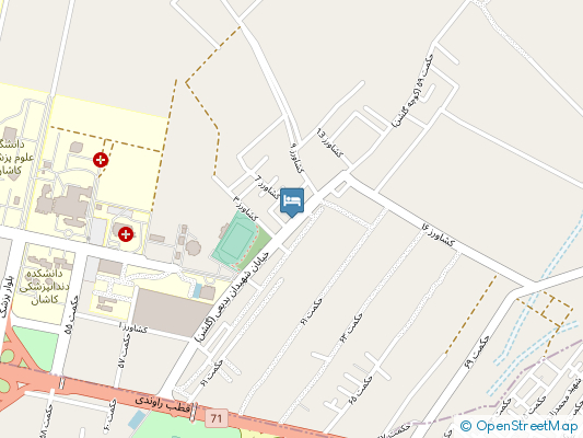 هتل گلشن کاشان روی نقشه