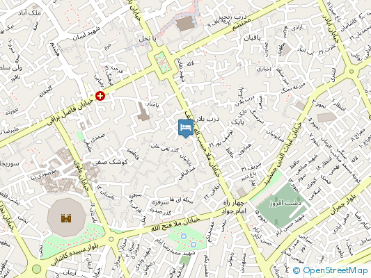 هتل خانه تاریخی کمال الملک کاشان روی نقشه