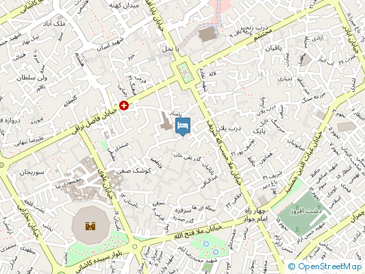 هتل خانه دوست کاشان روی نقشه