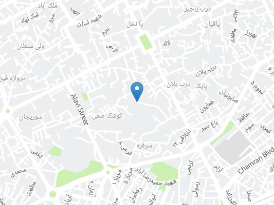 اقامتگاه سنتی پریخان کاشان روی نقشه