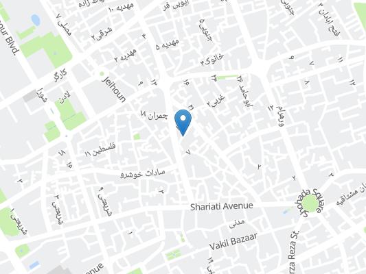 هتل آپارتمان کریمان بقایی کرمان روی نقشه