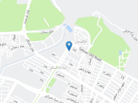 هتل معین کرمانشاه روی نقشه