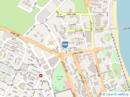 هتل بوتیک ترمه کیش روی نقشه