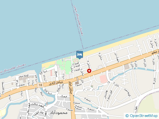 متل پرستو محمودآباد روی نقشه