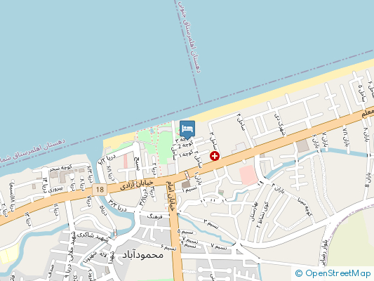 سوئیت آپارتمان ستاره محمودآباد روی نقشه