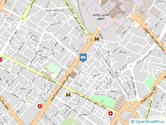  احمد مشهد روی نقشه