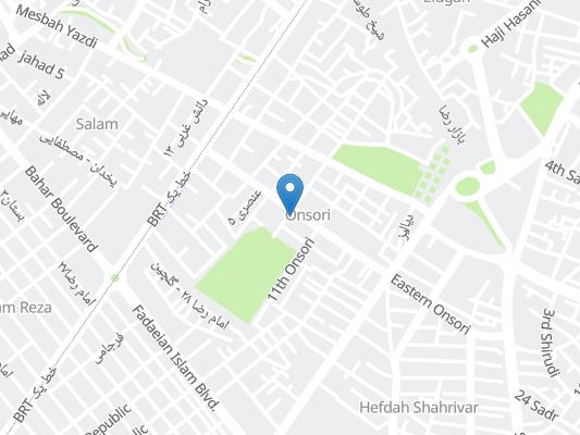 هتل آپارتمان آجیلیان مشهد روی نقشه