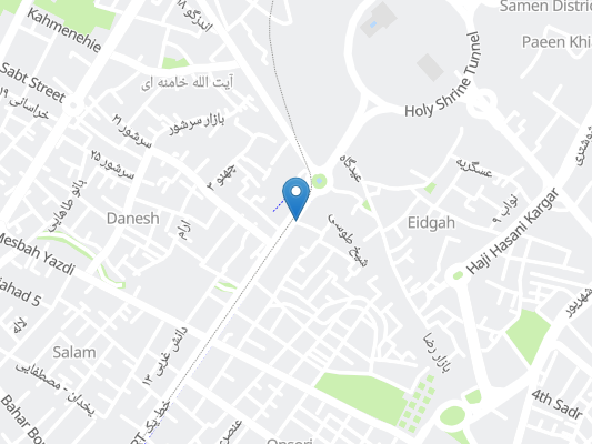 مهمانپذیر بهشت نو مشهد روی نقشه