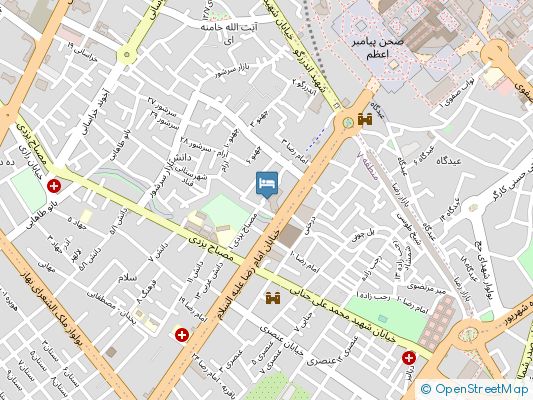 خانه مسافر دوستان مشهد روی نقشه