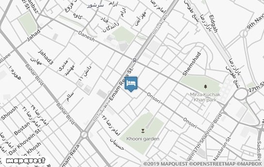 هتل آپارتمان عمارت مشهد روی نقشه